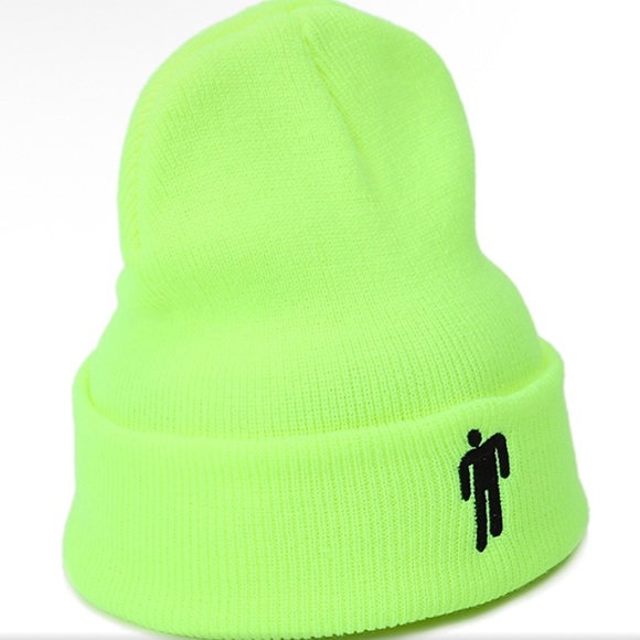 Neon Green Embroidery Beanie - Picture 4 of 5